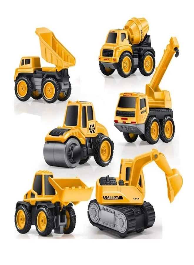 UKAXA Kids New Plastic Unbreakable Construction Bulldozer Excavator Loader Truck Vehicles for Kids Building Vehicle Engineer Toys Unbreakable Toy (Multi) - Image 1